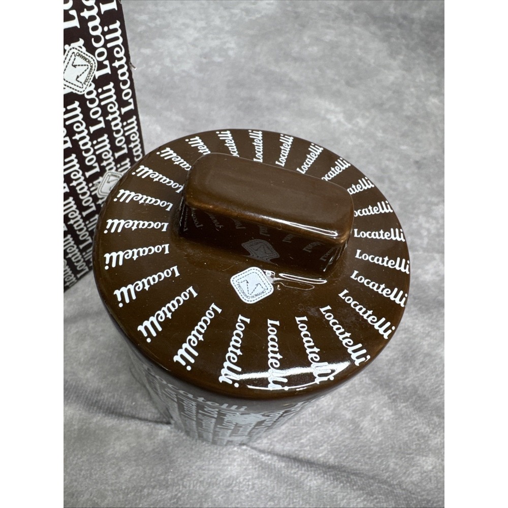Locatelli Stoneware Bowl Cheese Container Lid New‎ Ceramic - Picture 3 of 5